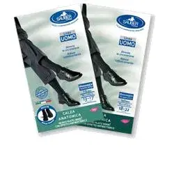 Sauber Linea Uomo Calza Anatomica Filato QSKIN 70 Den Taglia M Nero