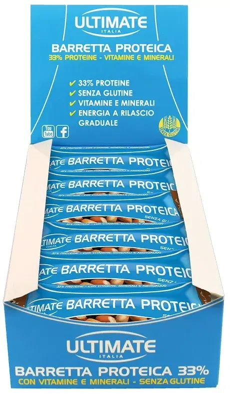 Ultimate Barretta Proteica Nocciola 24 Pezzi
