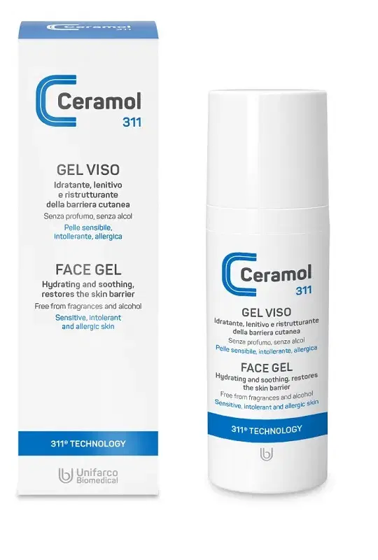 Ceramol 311 Gel Viso Idratante Lenitivo e Antiossidante 50 ml
