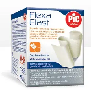 Pic Benda Elastica di Supporto Universale Bianca 15 cm x 4,5 m Fustella