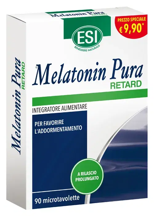 Esi Melatonin Pura Retard Integratore per l'Addormentamento 90 Microtavolette