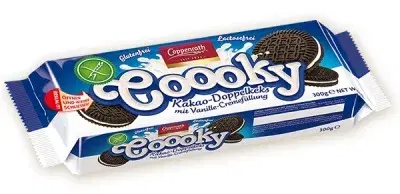 Coppenrath Coooky Gusto Cacao Biscotti Con Crema Alla Vaniglia Senza Glutine 300