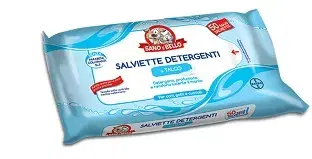 Sano e Bello Salviettine Detergenti Talco Cani e Gatti 50 Pezzi