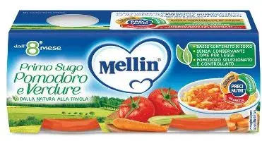 Mellin Primi Sughi Pomodore E Verdure 2 x 80 g