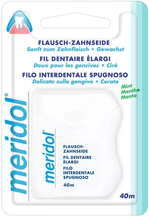 Meridol Expanded Filo Interdentale Cerato Gusto Menta fresca 40 m