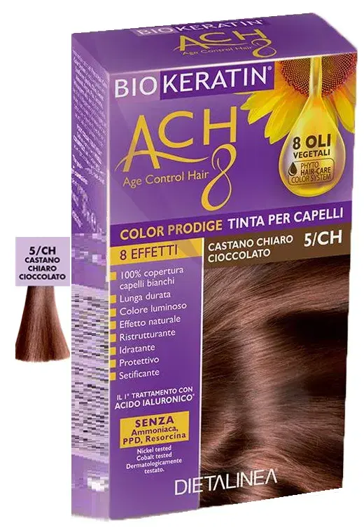 Biokeratin Ach8 Tinta per Capelli Castano Chiaro Cioccolato 5/CH