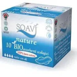 Soavì Nature Bio Assorbenti Notte Con Ali 10 Pezzi