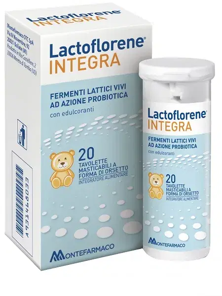 Lactoflorene Integra Integratore Alimentare a Forma di Orsetto 20 Tavolette
