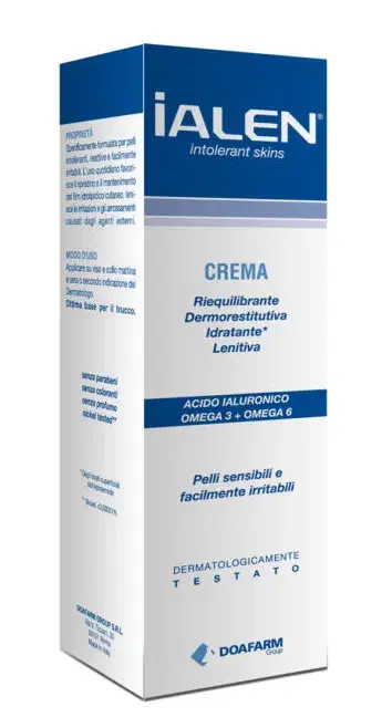Ialen Crema Riequilibrante Idratante Lenitiva Pelli Intolleranti e Reattive 50ml
