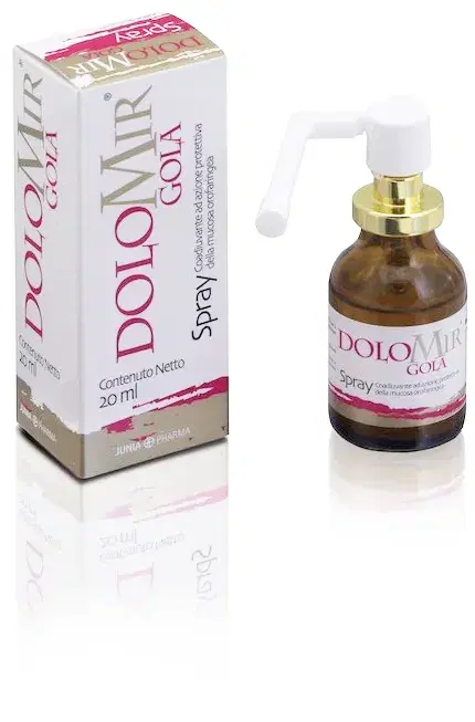 DoloMir Gola Spray Per Mal Di Gola E Protezione della Mucosa Orofaringea 20 ml