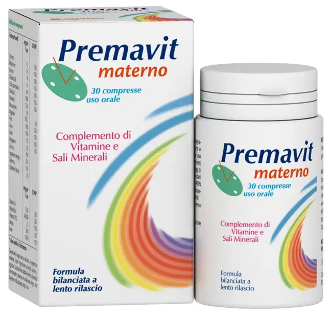 Premavit Materno Integratore Vitamine Sali Minerali 30 Compresse