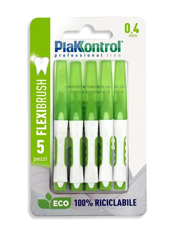 PlakKontrol Flexi Brush Scovolino Interdentale Flessibile 0,4 mm