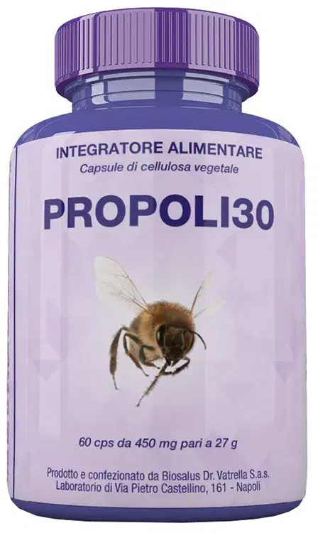 Propoli30 Integratore a Base di Propoli per Difese Immunitarie 60 Capsule 27g