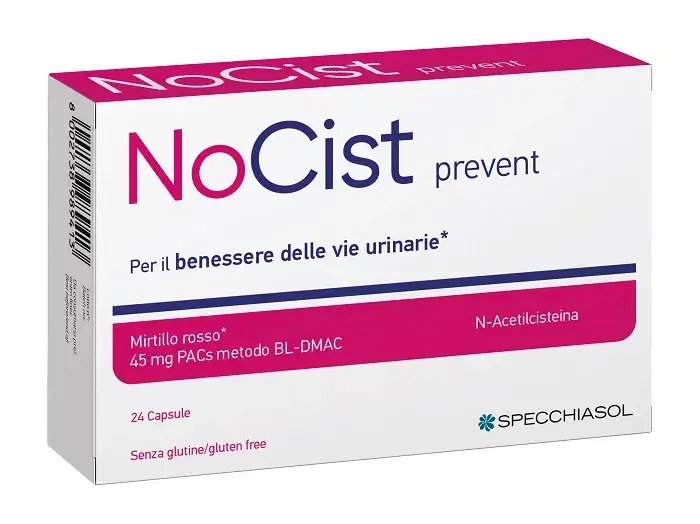 Specchiasol Nocist Prevent Integratore per le Vie Urinarie 24 Capsule