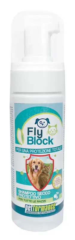 Petformance Flyblock Shampoo Secco Protettivo Per Cani E Gatti 150ml