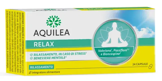 Aquilea Relax Integratore Rilassante Per Il Benessere Mentale 24 Capsule Vegane