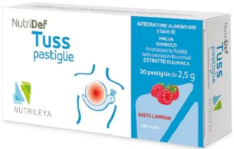 Nutridef Tuss Pastiglie per la Tosse al Lampone Confezione da 20 pezzi