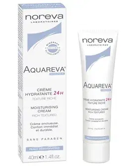 Noreva Aquareva Crema Idratante Ricca 24h Pelle da Secca a Molto Secca 40 ml