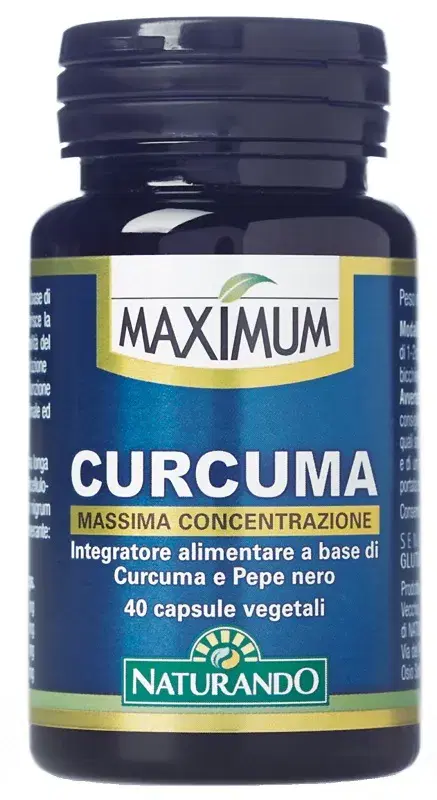 Naturando Maximum Curcuma Integratore per la Digestione 40 Capsule