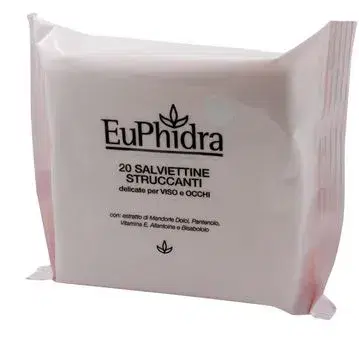 Euphidra Salviettine Struccanti Delicate Viso Occhi 20 Pezzi