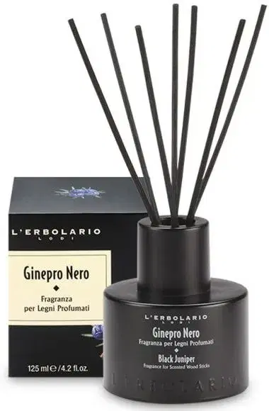 L'erbolario Ginepro Nero Fragranza Legni Profumati Con Bastoncini 125 ml