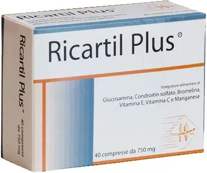 Ricartil Plus Integratore Per Cartilagine 40 Compresse 750 mg