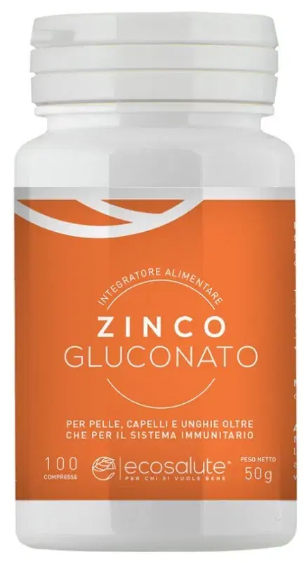 Zinco Gluconato Integratore di Zinco 100 Compresse