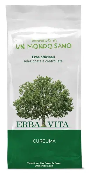 Erba Vita Curcuma Polvere Antiossidante per il Benessere del Fegato 100 g