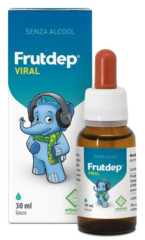 Erbozeta Frutdep Viral Gocce Integratore con Propoli Bambini 30 ml