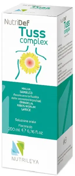 Nutridef Tuss Complex Sciroppo per le Secrezioni Bronchiali 200ml