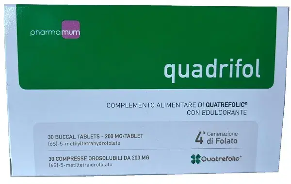 Quadrifol Integratore di Acido Folico 30 Compresse Orosolubili