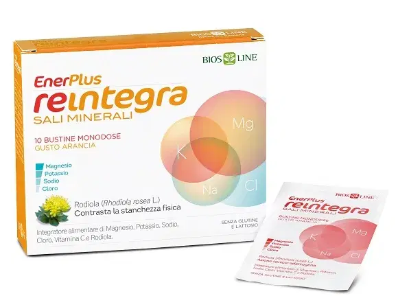Bios Line Enerplus Reintegra Sali Minerali Integratore Energizzante 10 Bustine