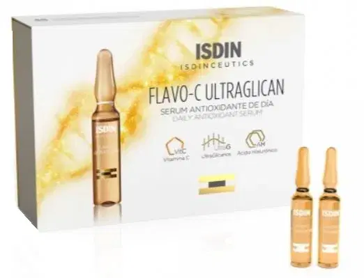 ISDIN Isdinceutics Flavo C Ultraglican Siero Antiossidante da Giorno 30 Fiale