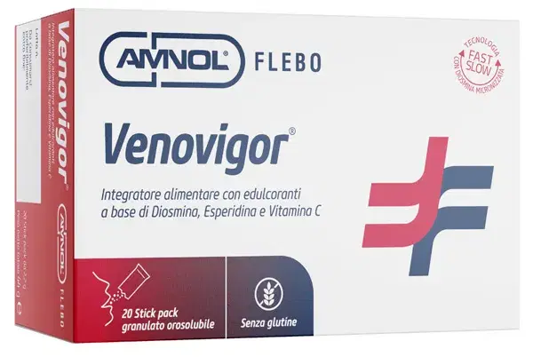Amnol Chimica Biologica Venovigor 20 Stick Pack Granulato Orosolubile