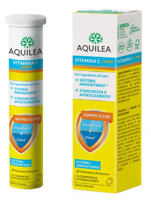 Aquilea Vitamina C Integratore Per Difese Immunitarie 14 Compresse Effervescenti