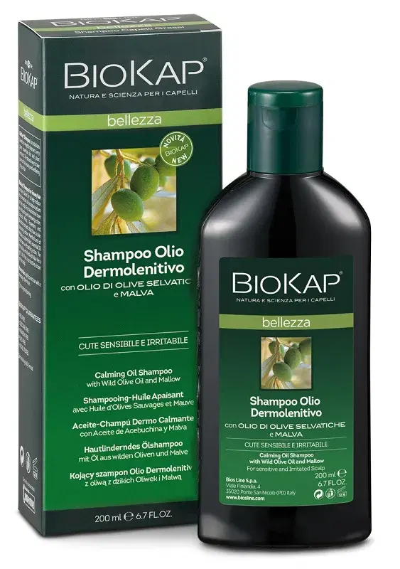 Biokap Bellezza Shampoo Olio Dermolenitivo Per Cute Sensibile E Irritabile 200ml