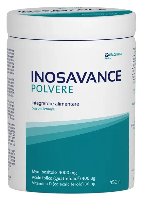 Inosavance Polvere Integrastore Con Vitamina D, Acido Folico,Myo-Inositolo 450 g