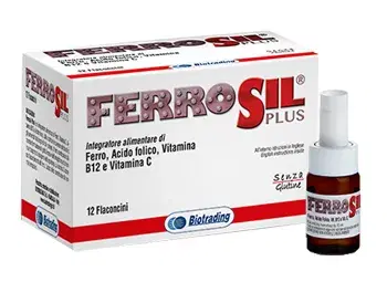 Ferrosil Plus Integratore di Ferro 12 Flaconcini
