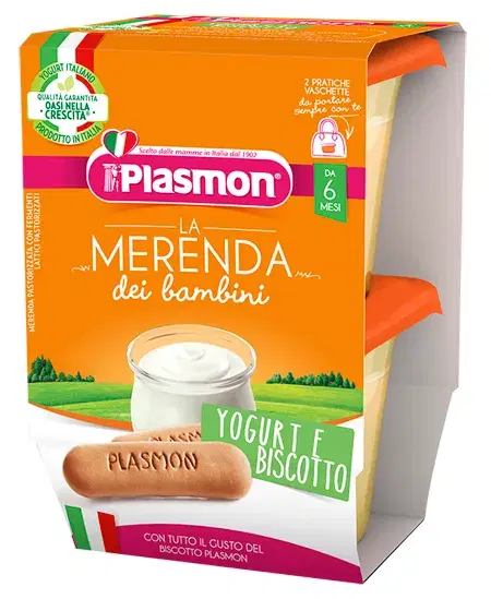 Plasmon Merenda Yogurt Biscotti 2x120g