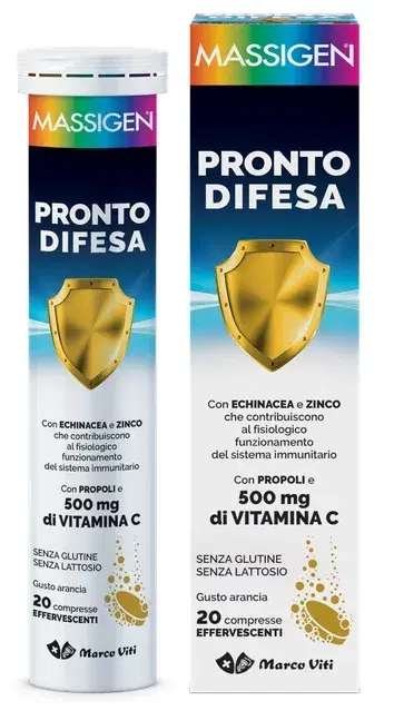 Massigen Pronto Difesa Integratore per il Sistema Immunitario 20 Compresse