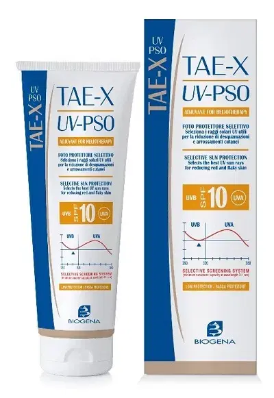 Biogena Tae X Uv PSO Fotoprotettore Solare Psioriasi 100ml