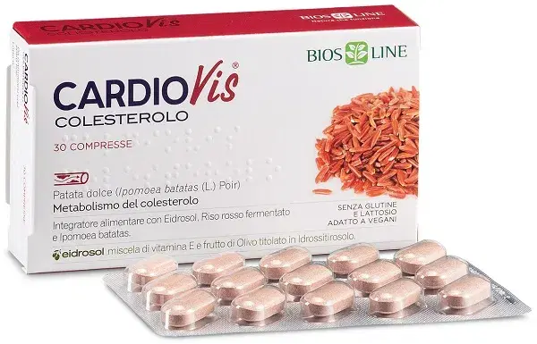 Cardiovis Colesterolo Integratore Per Il Controllo Del Colesterolo 30 Compresse