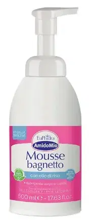 Euphidra Amido Mio Mousse Bagnetto Detergente Corpo e Capelli Bambino 500 ml
