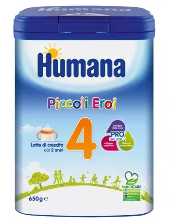 Humana 4 Probalance Piccoli Eroi Latte Di Crescita 650g 2Anni+