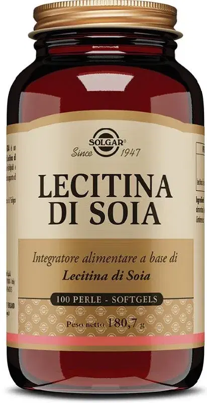 Lecitina di Soia Integratore per la Salute Cardiovascolare 100 Perle