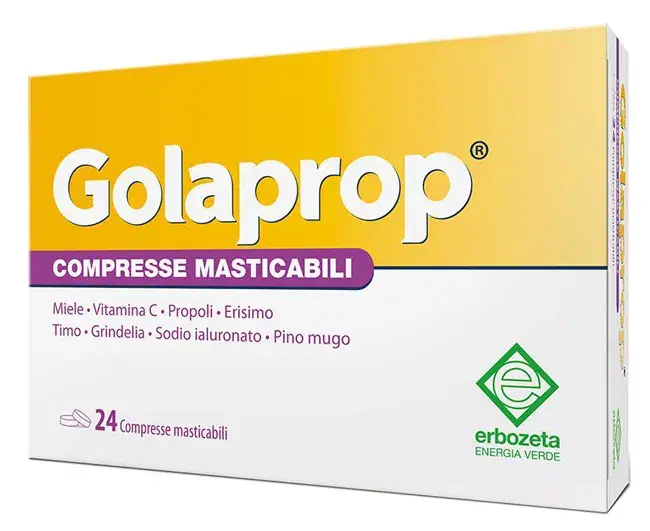 Golaprop Compresse Masticabili per Gola 24 Pezzi