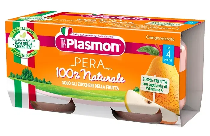 Omogeneizzato Plasmon alla Pera 2 x 80 g per Bimbi