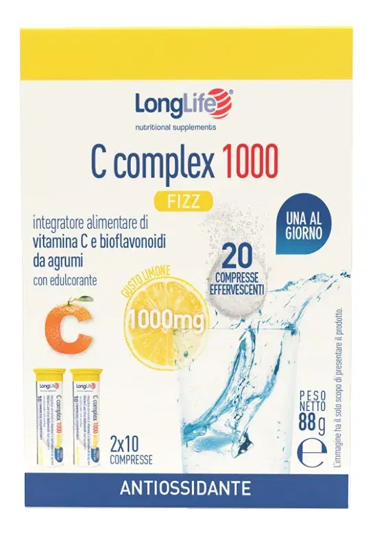 Longlife C Complex 1000 Fizz Limone 10 Compresse Effervescenti