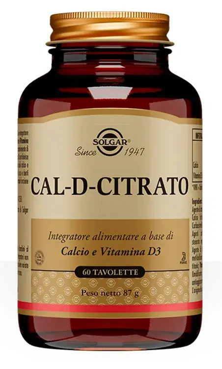 Solgar Cal D Citrato 60 Tavolette