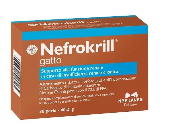 Nefrokrill Gatto Integratore 30 Perle 40,2g